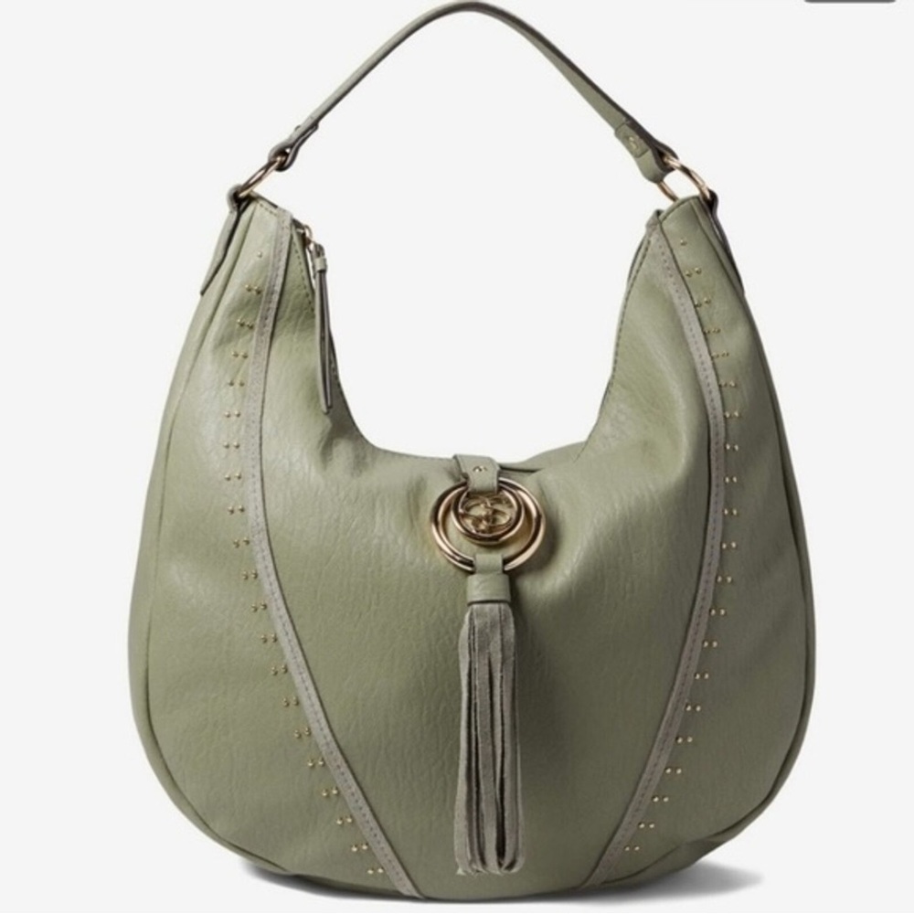 Jessica Simpson Green Hobo studded purse